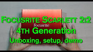 FocusRite Scarlett 2i2 4th Generation [upl. by Leimaj380]