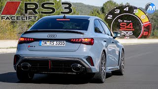 NEW 2025 Audi RS3 Facelift  0100 kmh amp 100200 kmh accelerations🏁 by Automann in 4K [upl. by Ynottirb]