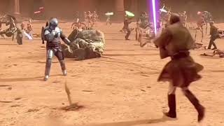 Star Wars II Attack of the Clones I Deleted amp Extended Scene Mace Windu kills Jango Fett [upl. by Notniw]