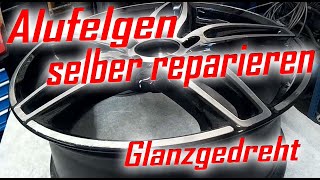 Alufelgen selber reparieren Tutorial Alloy wheel repair [upl. by Enicnarf]