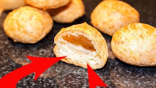 French Cheese Puffs Gougères Easy Recipe [upl. by Avla]