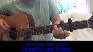 Je veux tes yeux Angèle cover guitare voix 2018 [upl. by Aneetak]