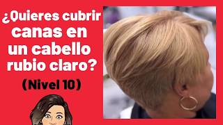 CANAS REBELDES Como TEÑIRLAS  Aprende a CUBRIR Las CANAS en SOLO 1 MIN muy fácil [upl. by Novit]