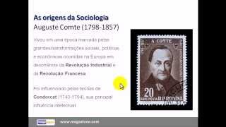 Sociologia  Augusto Comte megaalunocom [upl. by Gyatt]