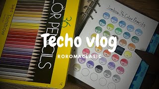 【手帳Vlog／声無し】おうちで手帳を楽しむ｜結局最後はオタク〆ロロマクラシック｜マイシステムバインダー｜Tombow [upl. by Carew3]