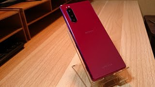 SONY Xperia 5 SOV41 Red au版 スマートフォンの画面をテレビ又はパソコンモニターに映す為購入。2024 [upl. by Morita]