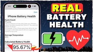 How To Check REAL Battery Health on iPhone 2 METHODS [upl. by Navaj]