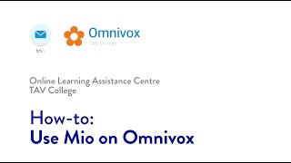 How to Use Mio on Omnivox [upl. by Sessylu]