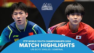 Wen Ruibo vs Yuhi Sakai  U19 BSSF  ITTF World Youth Championships 2024 [upl. by Henrique]