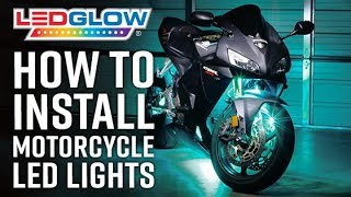 Installation  LEDGlow Motorcycle Lights [upl. by Mccully]