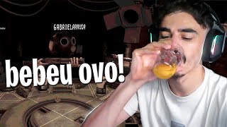 bistecone bebeu OVO depois de perder no Buckshot Roulette  ft Gabriel e Misty [upl. by Elbertina911]