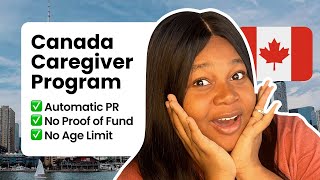 GET CANADA PR UPON ARRIVAL🇨🇦  CAREGIVER VISA PROGRAM 2024 [upl. by Idyak]