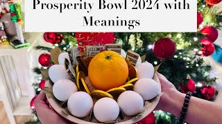 DIY Prosperity Bowl 2024 with Meanings [upl. by Euqina686]