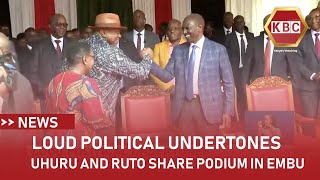 Uhuru and Ruto share podium in Embu [upl. by Analiese]