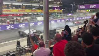 Theo PourchaireEnzo Fittipaldi Massive Crash  F2  Fan cam [upl. by Lindemann]