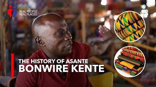 History of Kente  All You Need To Know About Asante Bonwire Kente [upl. by Ballman]