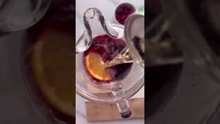 EASY HOLIDAY SANGRIA RECIPE sangria cocktail trending [upl. by Nire59]