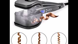 Natalie Styx Automatic Curler with Steam Function Professional Salon Tools for lady Black [upl. by Ekez]