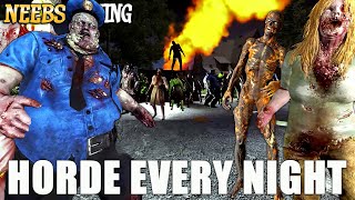 Zombie Block PartyHorde Every Night 7d2d [upl. by Imorej105]