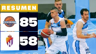 BALONCESTO FUENLABRADA 8558 UEMC REAL VALLADOLID  RESUMEN LEB ORO [upl. by Eisserc926]