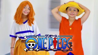 MIKMIK AS LUFFY AND NAMI  ONE PIECE [upl. by Geithner]