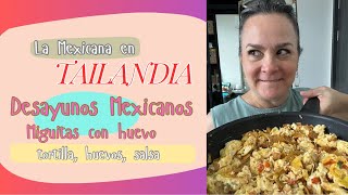 Desayunos Mexicanos Vamos a preparar miguitas con huevo [upl. by Thornie26]