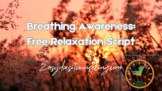 Guided Meditation Breathing Awareness [upl. by Damales816]