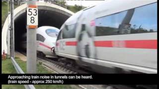 High speed rail noise impact video [upl. by Grewitz]