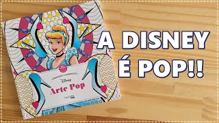 REVIEW Livro de Colorir Grands Carrés Pop Art Disney Artthérapie [upl. by Aynwad266]