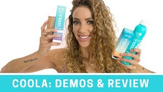 COOLA Review amp Demo of 8 DIFFERENT Products  Vegan CrueltyFree Organic Sun Protection [upl. by Van]