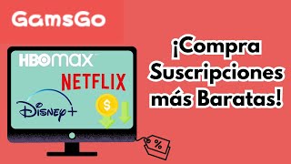 ✔GAMSGO Compra más Barato Netflix Disney Plus HBO Max Crunchyroll y más 2024 [upl. by Mailliw41]