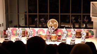 20120401 Tamagawa University Taiko Drums  Swarthmore College Lang Hall 8 [upl. by Mauer]