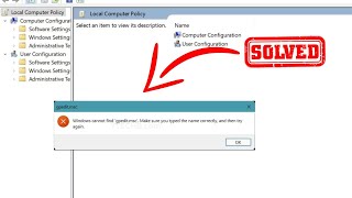 Windows Cannot Find gpeditmsc  How to Enable the Group Policy Editor in Windows 10 or 11  2024 [upl. by Jahn]