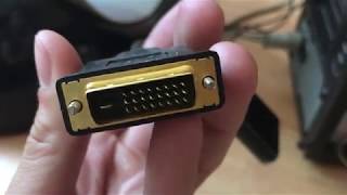 Как подключить старый монитор к новой видеокарте DVI  VGA HDMI  VGA [upl. by Zaraf96]