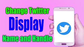 How To Change Twitter Display Name and Handle 2022 [upl. by Leizahaj]