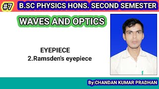 WAVES AND OPTICS Ramsdens eyepiece [upl. by Ahtnammas]