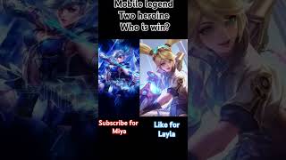 Mobile legend two heroviralvideosortsmlbbmlbmobilelegendsmiyalayla [upl. by Trinity]