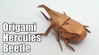 Origami Hercules Beetle Jo Nakashima [upl. by Lapotin]