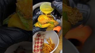 Spicy Zinger Burger with chicken Roll youtubeshorts shortvideo foodblogger burger fastfood [upl. by Naenej]