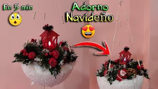 DIY  Adornos Navideños 2024  Cómo hacer un hermoso adorno colgante 😍 [upl. by Annavas]