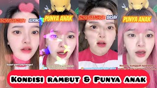 KOMPILASI VIDEO TIKTOK POV RERE Kondisi Rambut amp Punya Anak Regitamasri [upl. by Yerd]