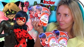 ÜEier für Mädchen 🐞 MIRACULOUS 🐱 KINDER ÜBERRASCHUNG Unboxing  4er Packs ÜEier auspacken [upl. by Polito180]