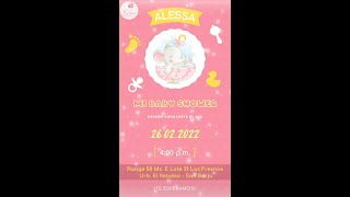 VIDEO INVITACIONES ANIMADAS PARA BABY SHOWER 2024 [upl. by Esnahc317]