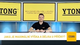 Jaká je maximální výška a délka u příčky  Ytong [upl. by Aruol]