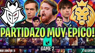 IBAI CASTEA LA PARTIDA MÁS ÉPICA  G2 vs MDK Game 2 LEC PLAYOFFS PRIMAVERA 2024 ESPAÑOL LVP [upl. by Nilreb]