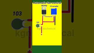 Automatic fan control simple circuit diagram  shorts [upl. by Walling]