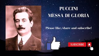 Puccini Messa di gloria Kyrie 1 staff tenor [upl. by Rivi]