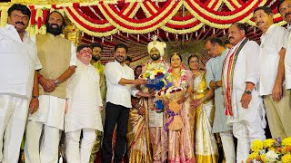 Cm Revanth Reddy Attended Talasani Srinivas Yadav Brother’s Daughter MarriageTalasani Sai Kiran [upl. by Mullac204]