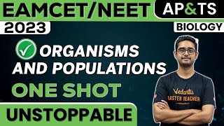 Organisms and Populations in One Shot  Ecology Class 12th NEET EAMCET Biology  Vedantu Telugu [upl. by Sikata]