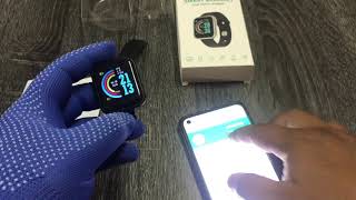 Y68 SMART WATCH UNBOXING Connect To Smartphone [upl. by Charlotte]